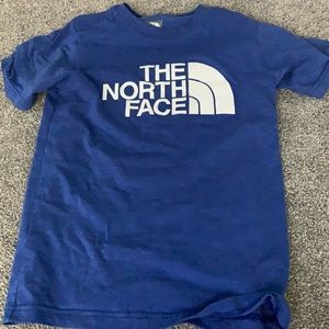 Blue north face shirt